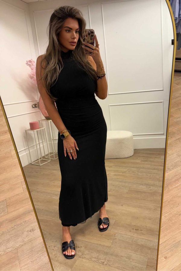 Rosa Dress Black and Brown - Afbeelding 2
