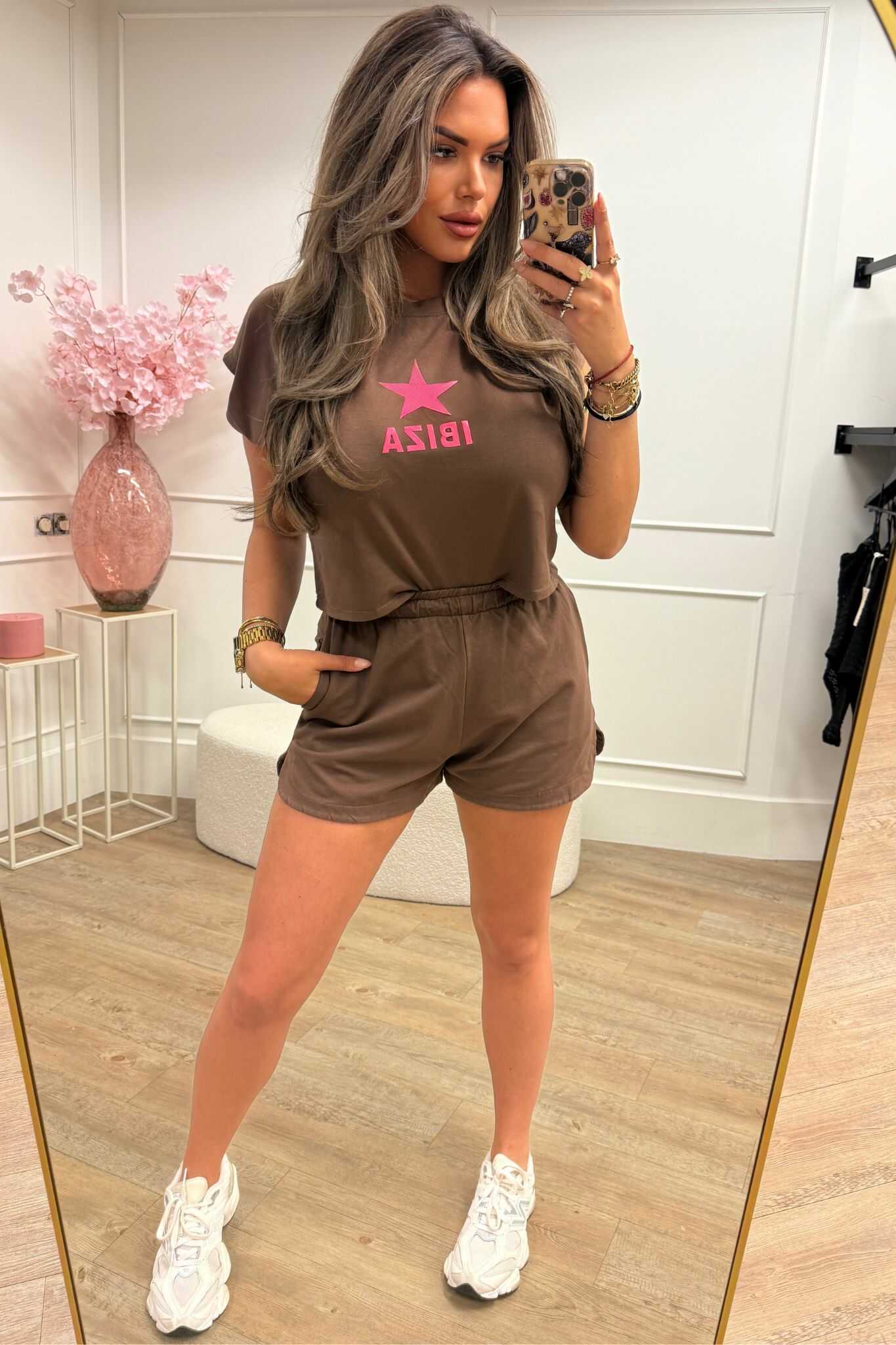 Ibiza Two Piece Set Brown