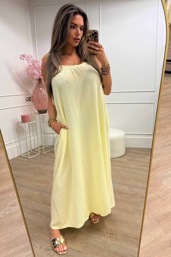 Mira Dress Black, Yellow, Green and Blue - Afbeelding 3