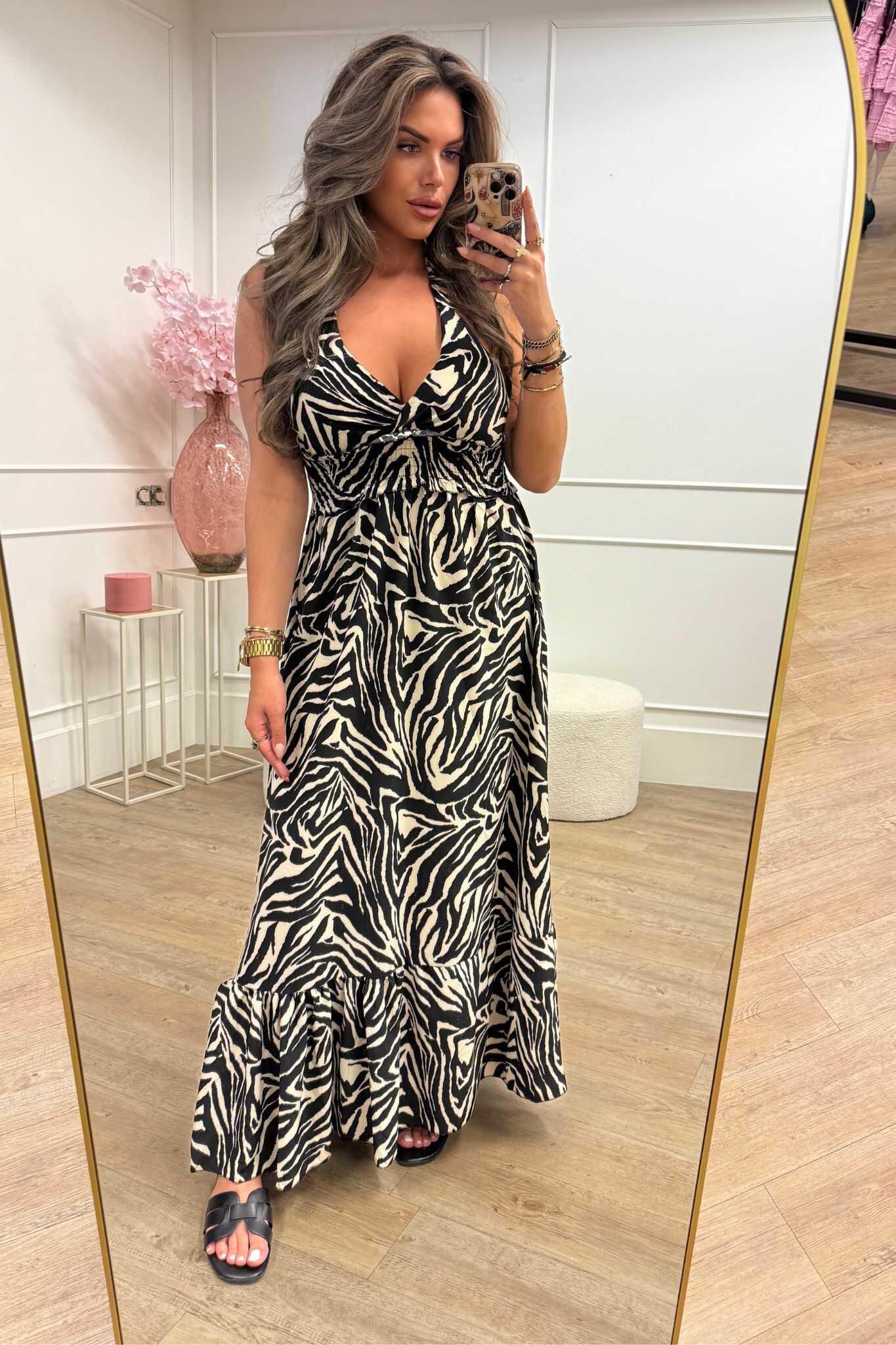Veerle Dress Leopard en Zebra