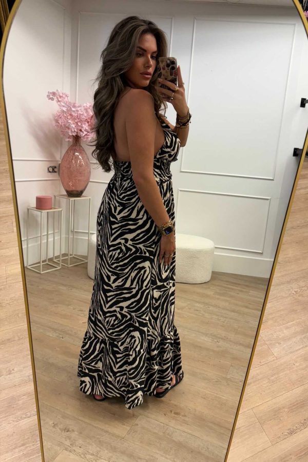 Veerle Dress Leopard en Zebra - Afbeelding 3