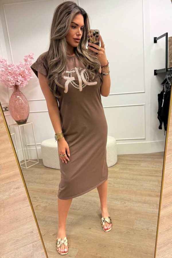 Dior dress Brown - Afbeelding 2
