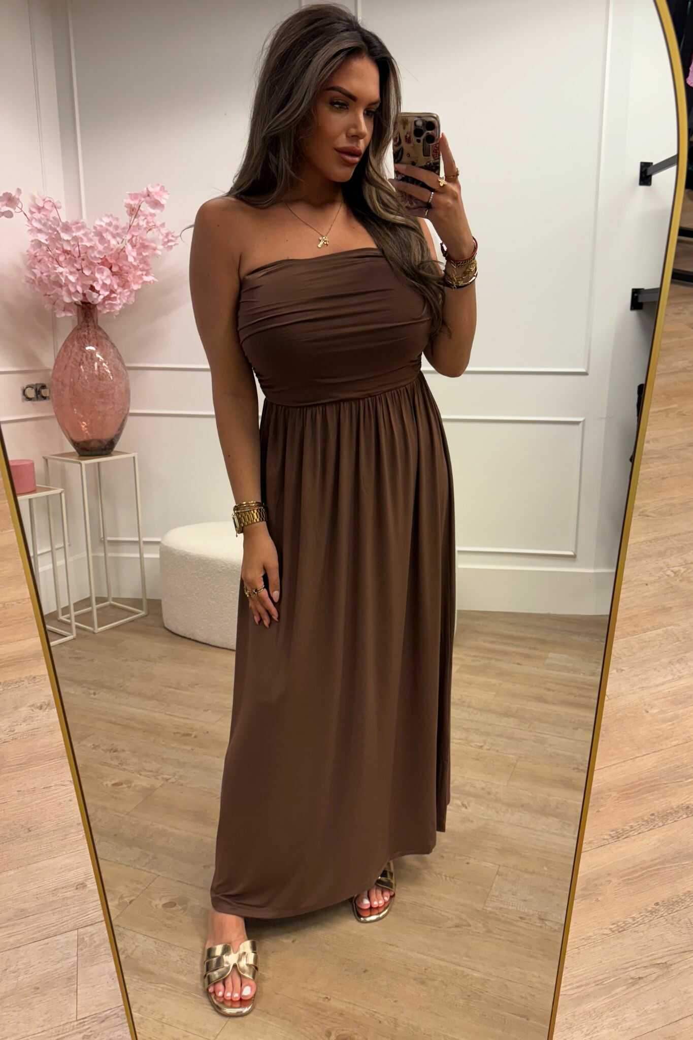 Feline Dress Brown