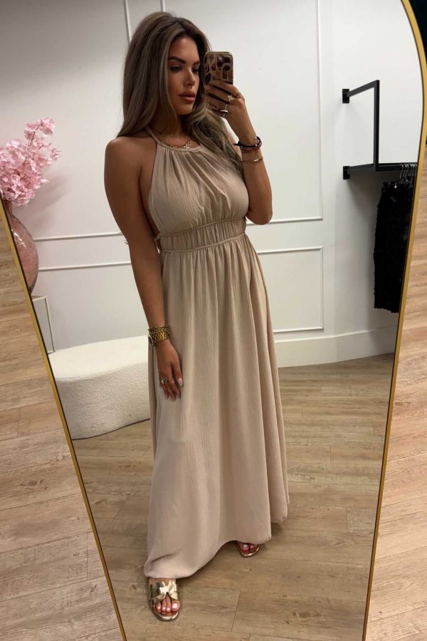 Ella Dress Black, Beige and Brown - Afbeelding 6