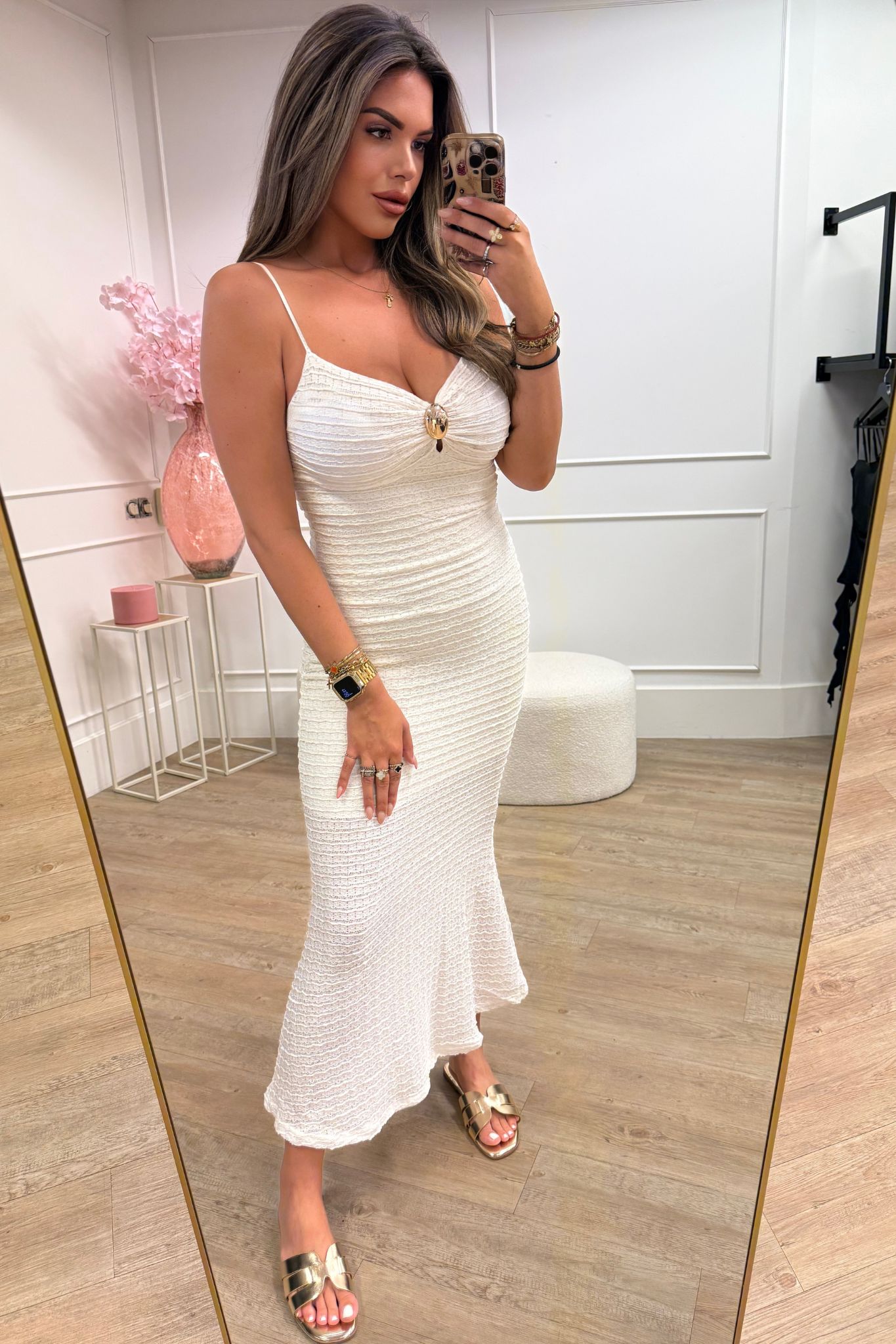 Nora Dress Beige
