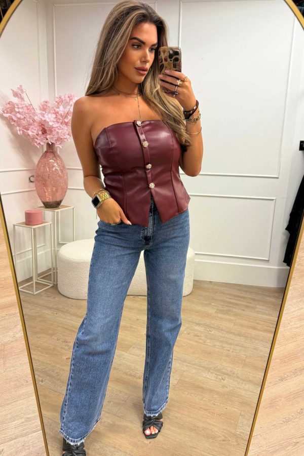 Queen Hearts Wide Leg Jeans W3739 - Afbeelding 2
