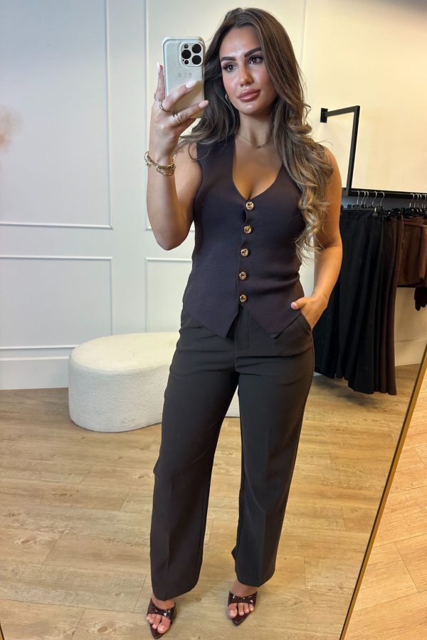 Lola Pantalon Brown and Black - Afbeelding 3
