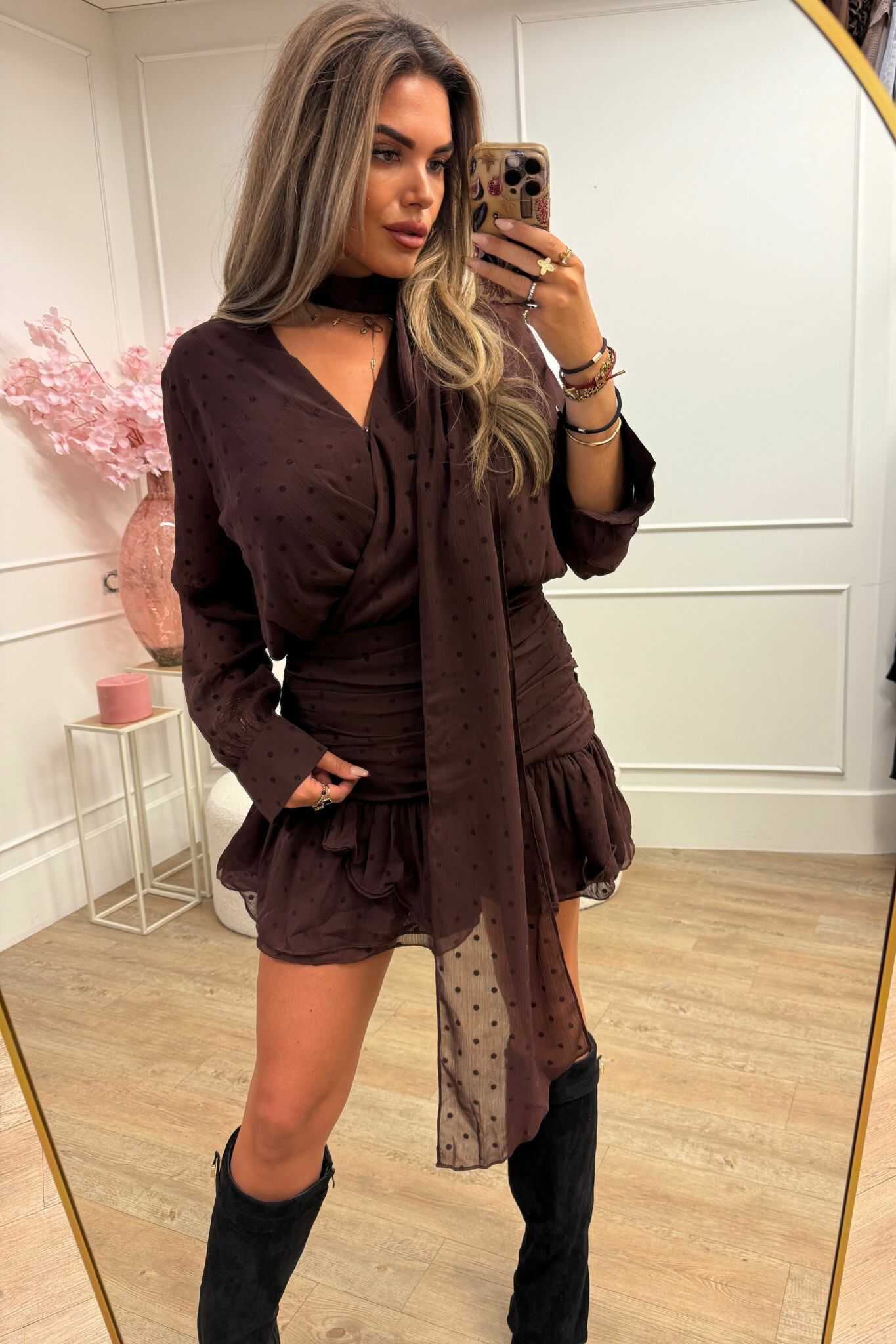 Norah Dress Brown