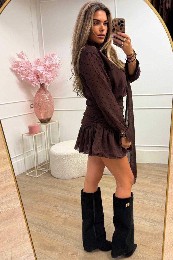 Norah Dress Brown - Afbeelding 2