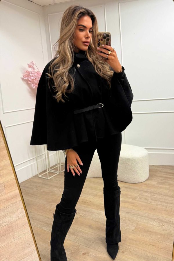 Sophie Cape Brown and Black - Afbeelding 2