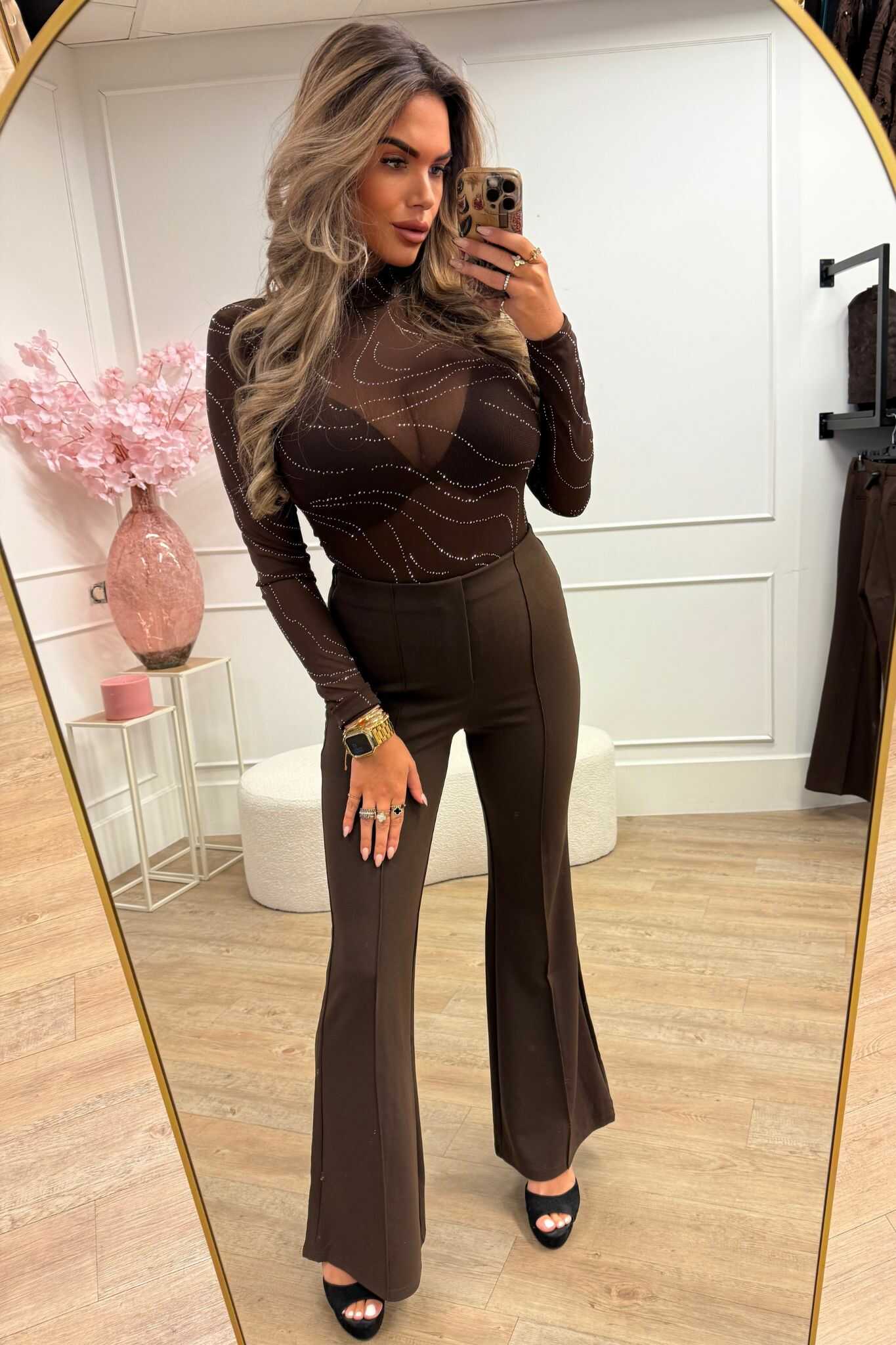 Anna Body Brown Glitter