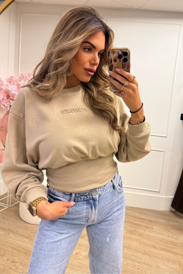 Redefined 3d Sweater Blue, Pink and Taupe - Afbeelding 3