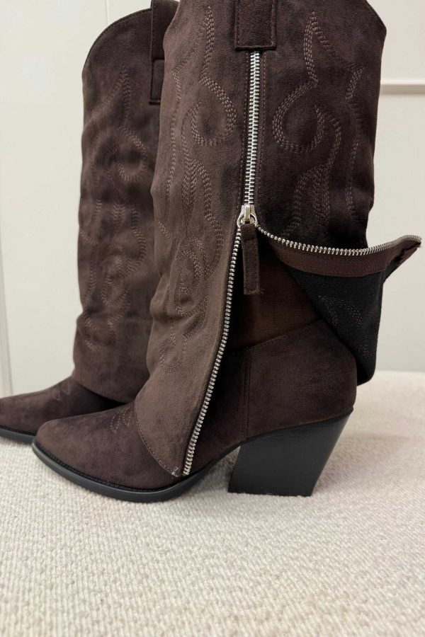 Amy Cowboy Boots Brown - Afbeelding 2