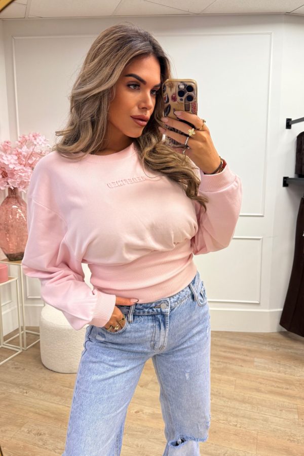Redefined 3d Sweater Blue, Pink and Taupe - Afbeelding 2