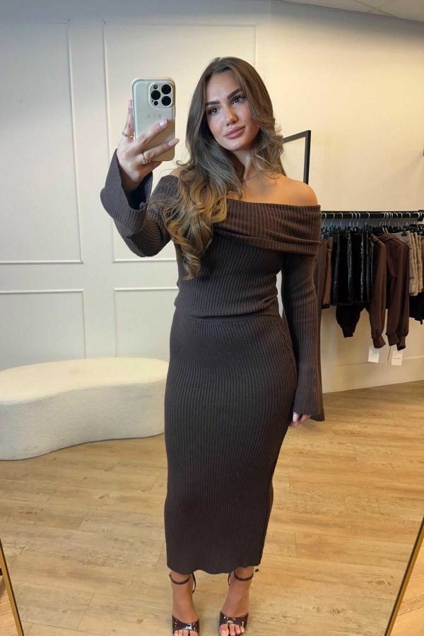 Nola Two Piece Set Black, Brown and Beige - Afbeelding 3