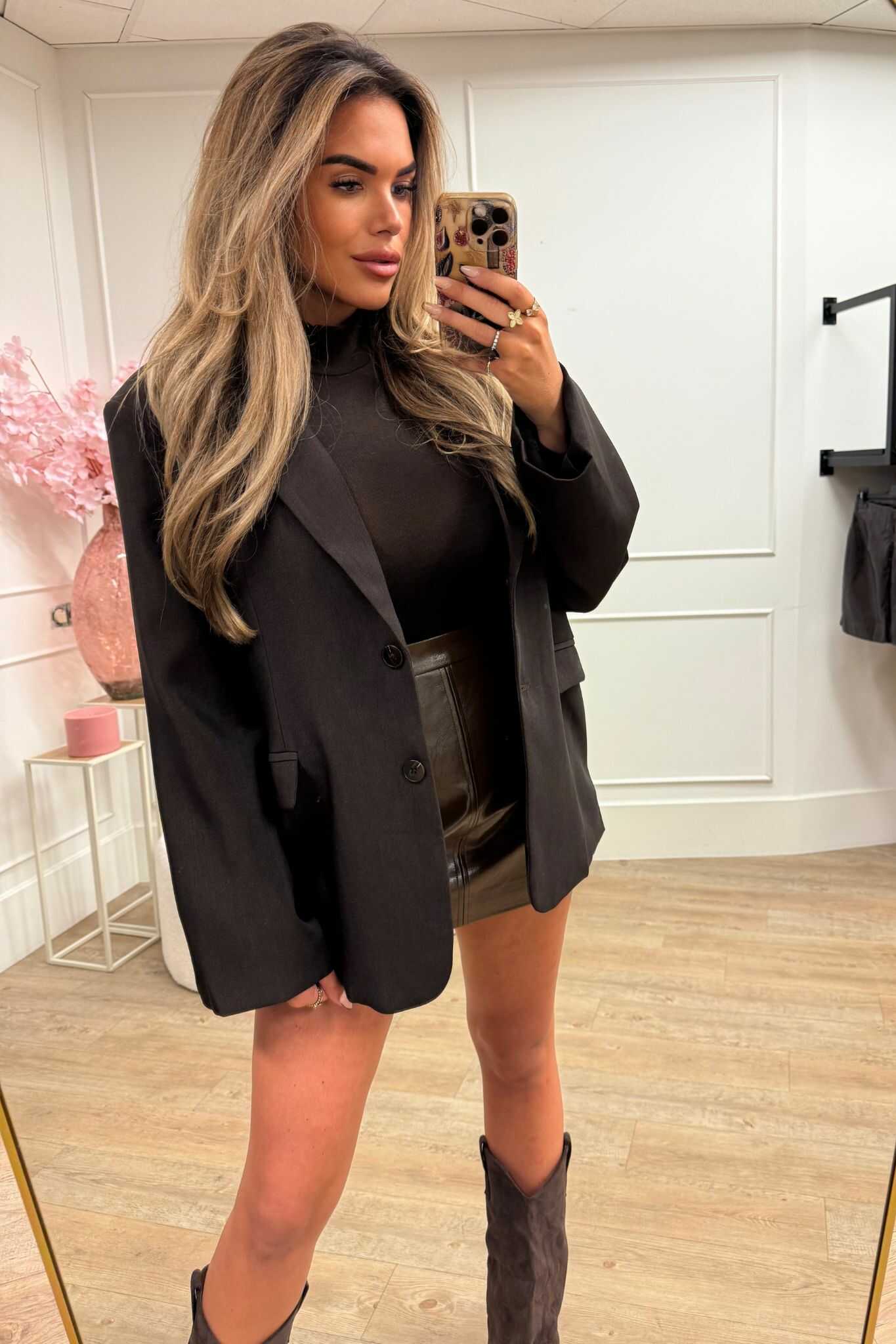 Lina Blazer Brown