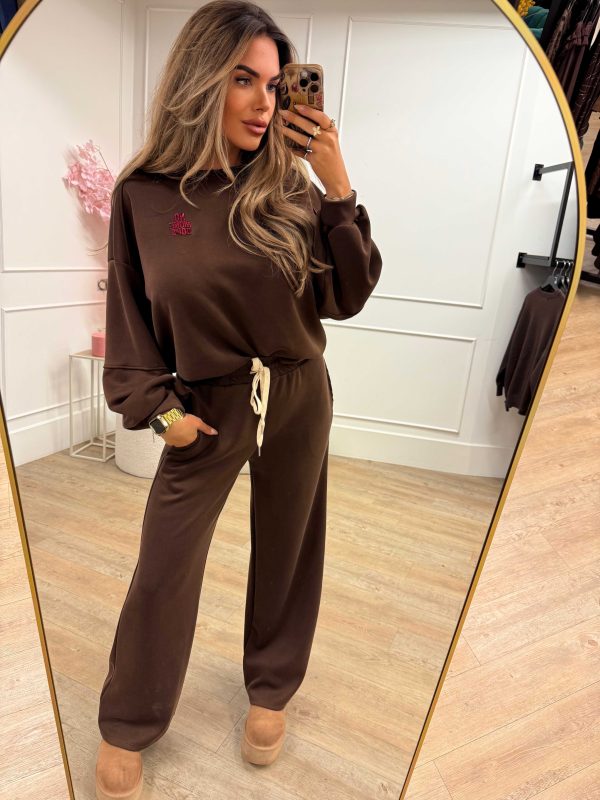Rosa Pants Bordeaux and Brown - Afbeelding 2