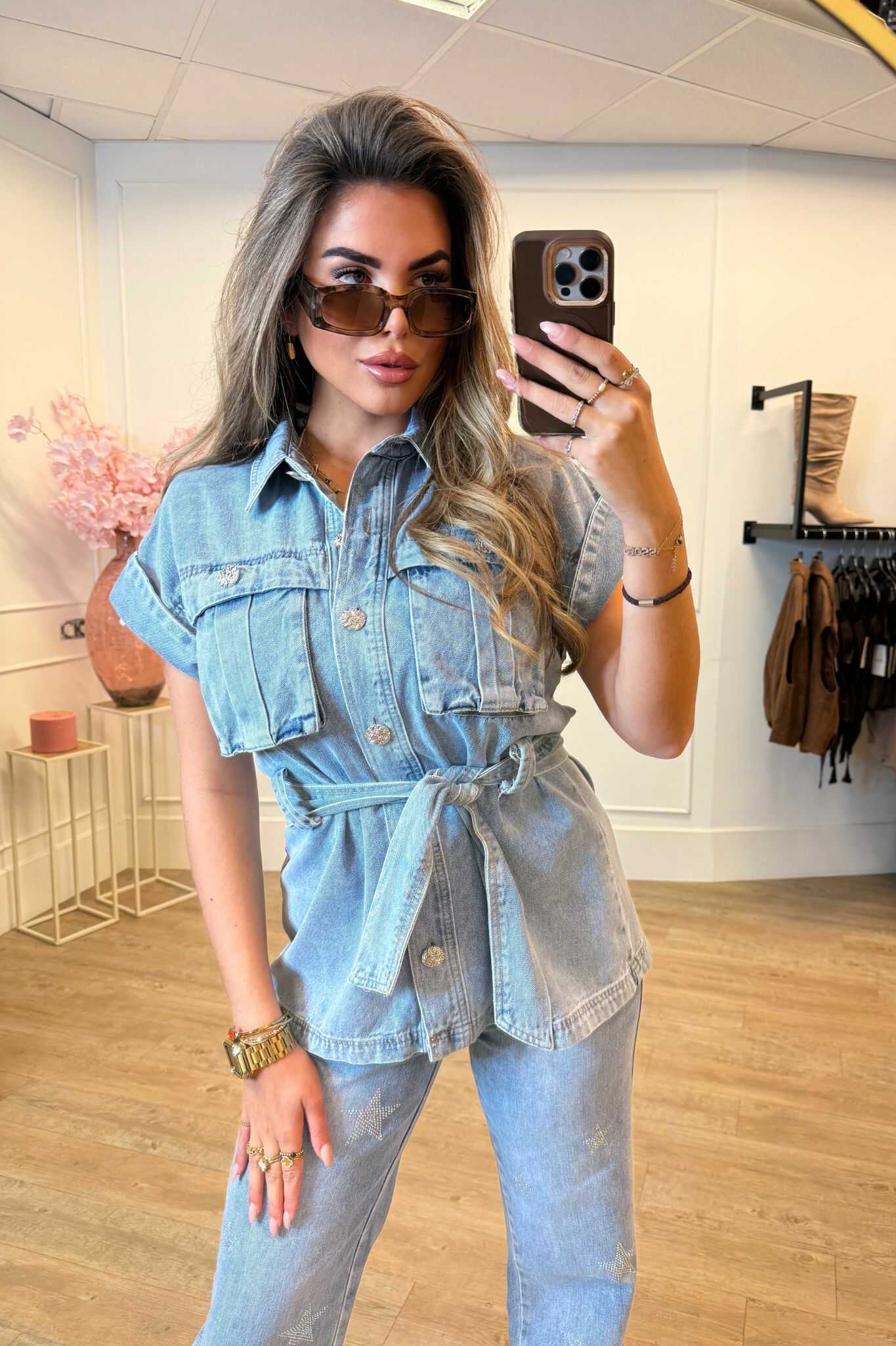 Laulia Denim Gilet Blue