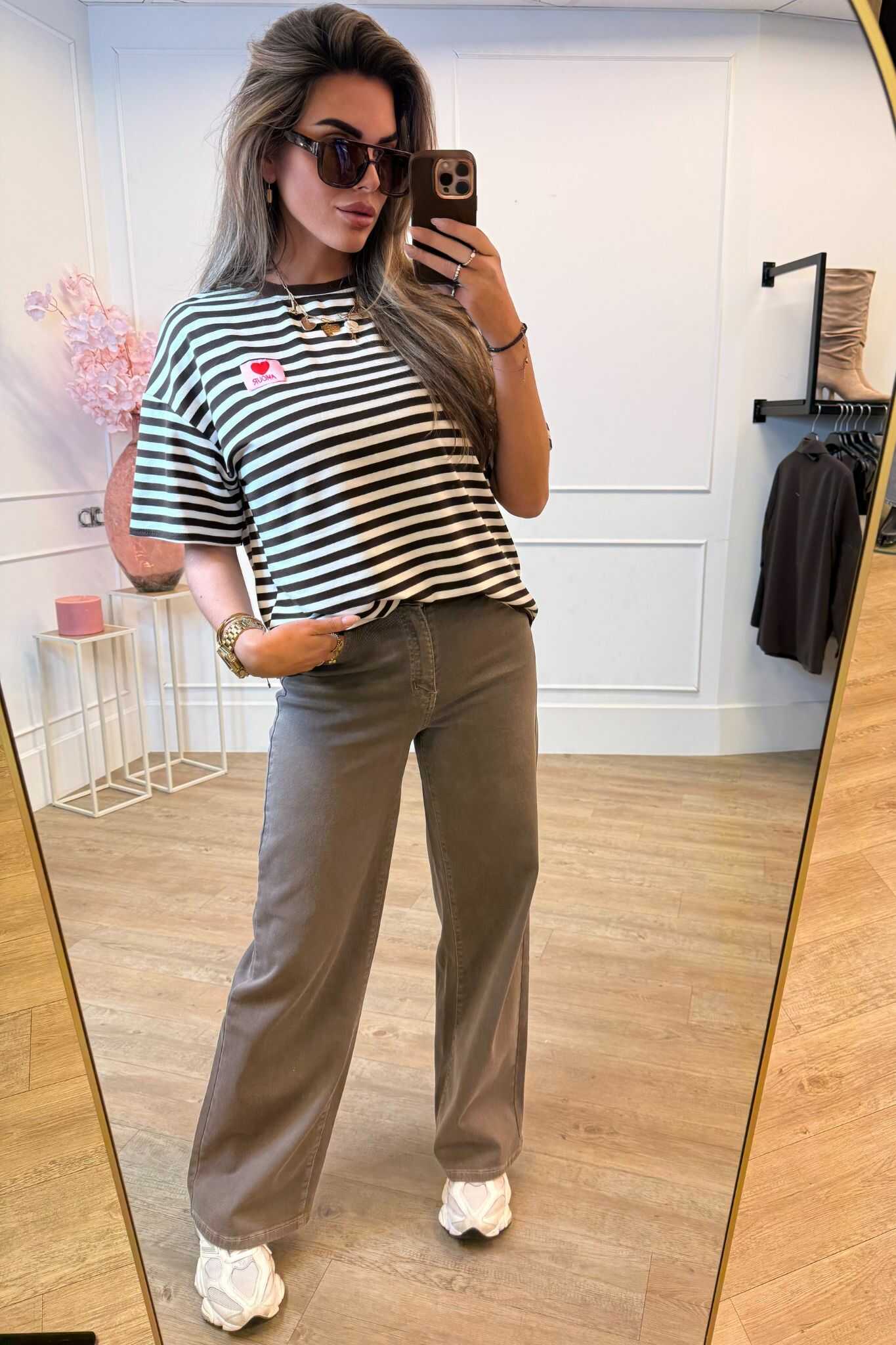 Laulia Jeans Coffee Y3378-16