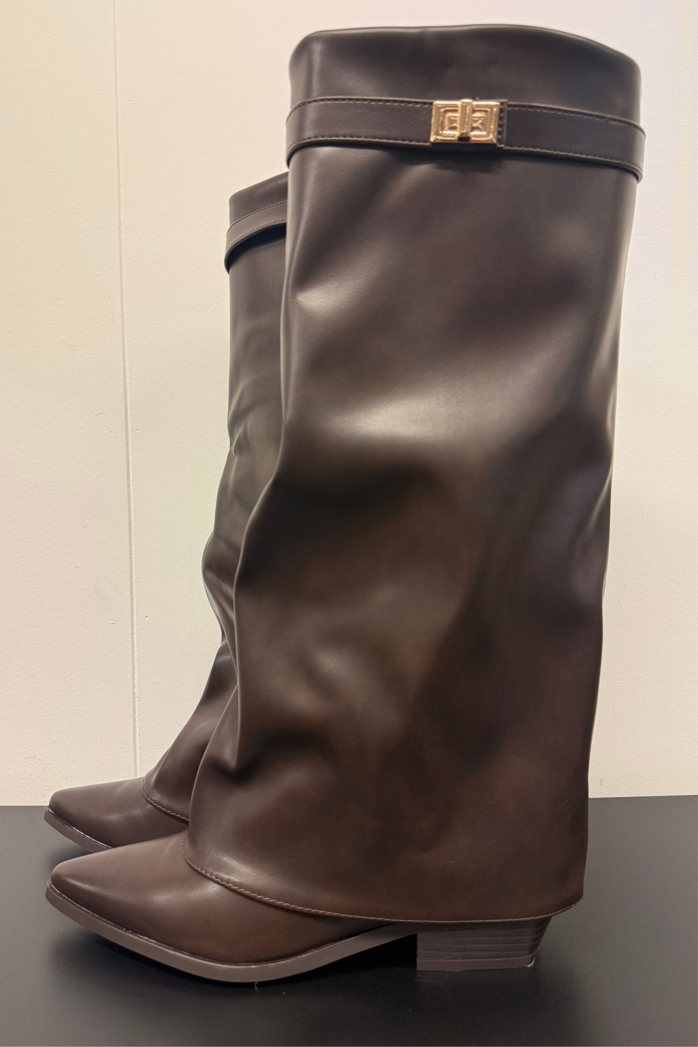 Levi Leatherlook Boots Brown and Black